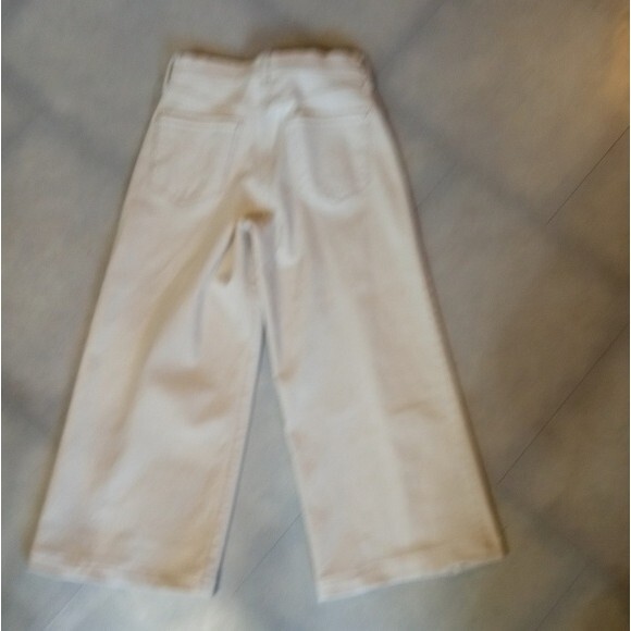 Wide Leg High Waist cropped pants sz 6 - Picture 5 of 6